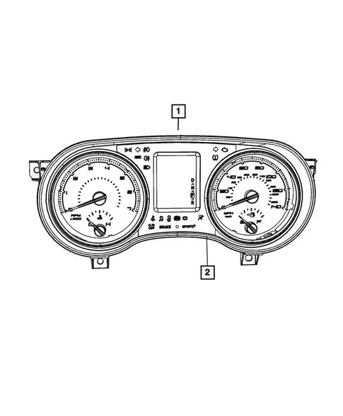 Instrument Panel Cluster for 2012 Dodge Charger #0