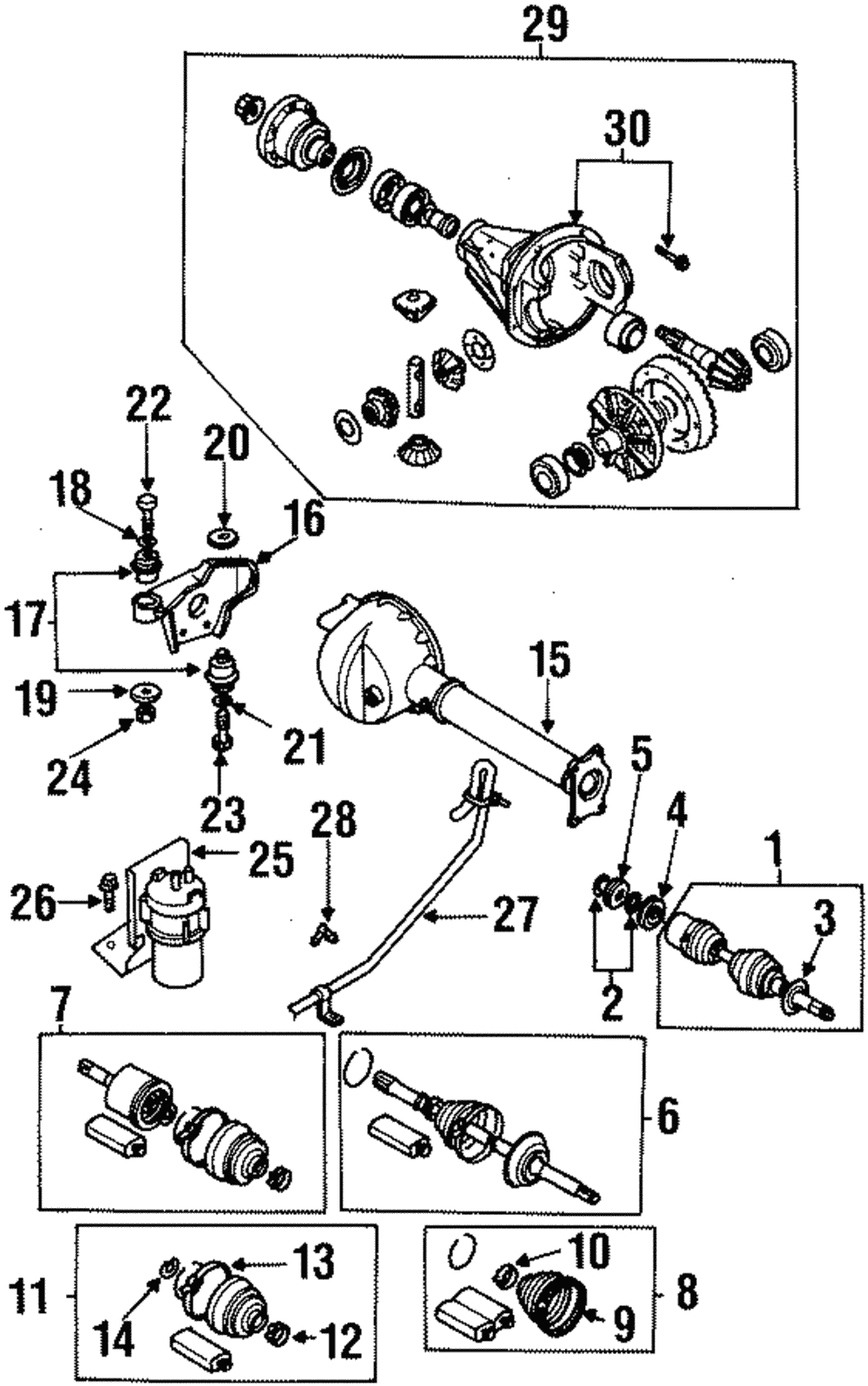 1995-2001 Isuzu Cv Joint Kit 8971389790 | Isuzu Parts Center