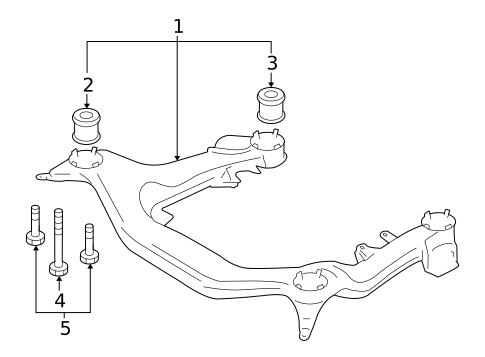 Suspension Mounting for 2008 Audi A4 Quattro #1