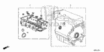 6110R44A00 - Engine: GASKET KIT, CYLINDER HEAD for Honda Image