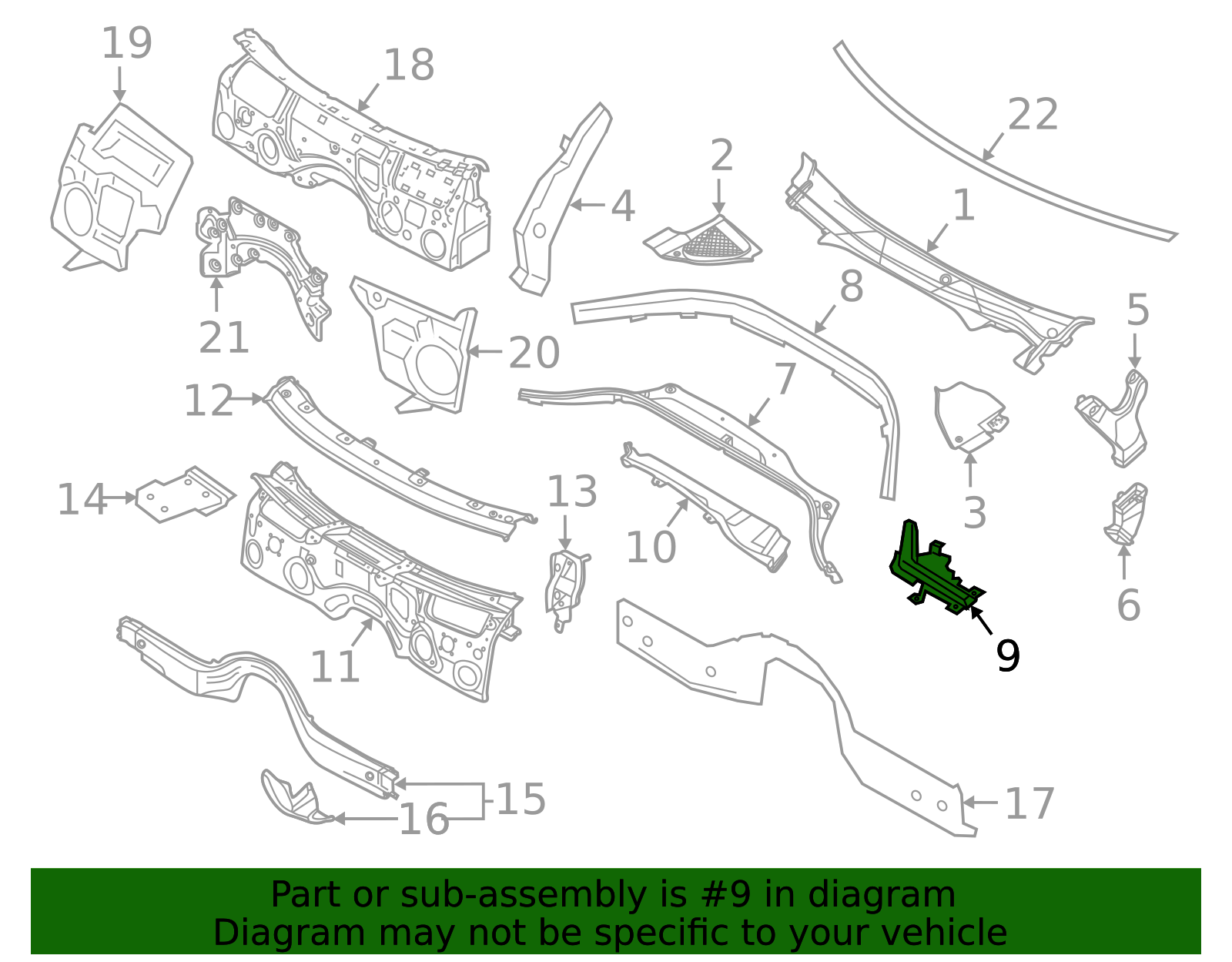 Rear Weather-Strip - BMW (51767419383)