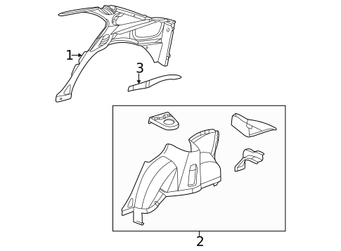Inner Structure for 2001 Chevrolet Cavalier #1
