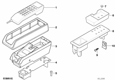 Car Telephone, Built-in for 1990 BMW 850Ci #0