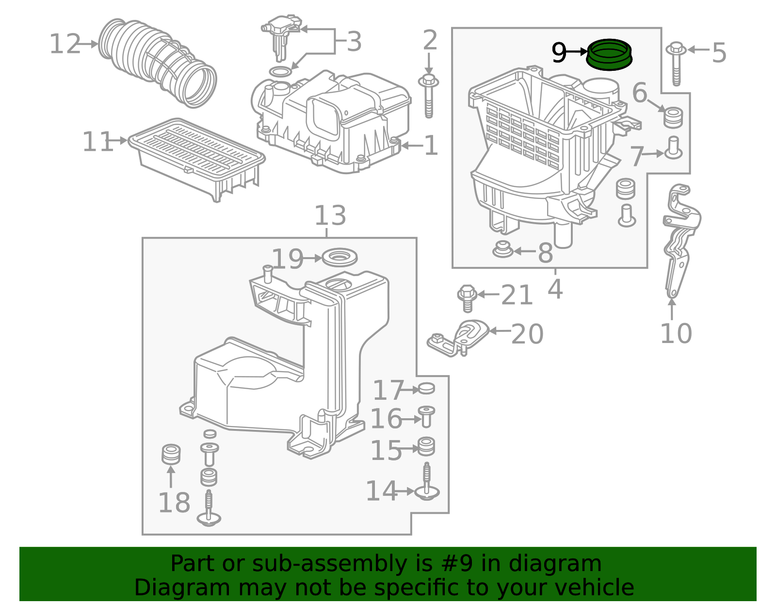 17243-5AA-A00 - High-Quality Air Filter Housing Gasket for 2016-2021 ...