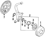 MR103565 - Brakes: Hub Assembly for Chrysler: Sebring | Dodge: Avenger Image