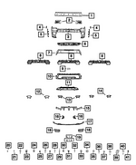 6036755AA - Frame, Bumper and Fascia: Spring Push On Nut for Mopar Image