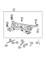6511581AA - Rear Suspension: Hex Flange Head Bolt for Mopar Image image