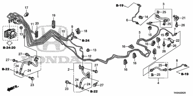 Brake Pipe - Hose (VSA) for 2013 Honda Fit #0