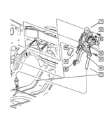 4721310AB - Parking Brake: Parking Brake Cable for Mopar Image