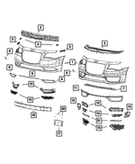 68214460AB - Frame, Bumper and Fascia: Front Energy Absorber for Mopar Image