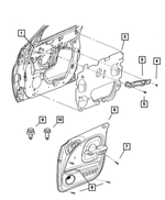 6506360AA - Interior Trim: U-nut for Mopar Image image