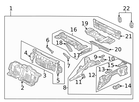 Rear Body for 1993 Acura NSX #0