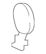 71104T5RA00ZC - : 2015-2017 Honda Fit - Cover Front Towing Hook *RP46P* (Premium Northern Lights Violet Pearl) for Honda: Fit Image