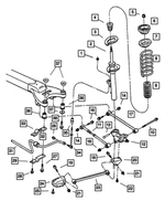 4782274AB - : Trailing Link for Chrysler: 300M, Concorde | Dodge: Intrepid Image