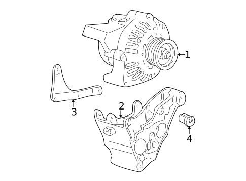 Alternator for 2002 Oldsmobile Bravada #0