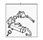 11717823210 - Emission System: Cooler for BMW: 328d, 328d xDrive, 535d, 535d xDrive, X5 Image