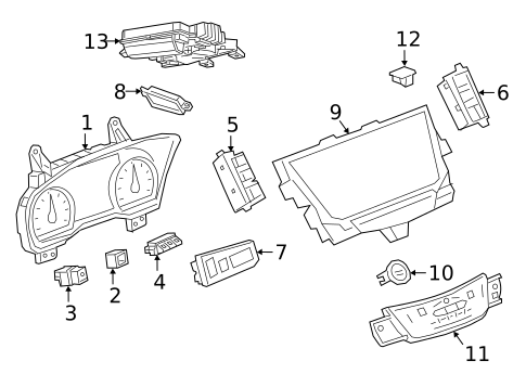 Instrument Panel for 2022 Cadillac XT6 #1
