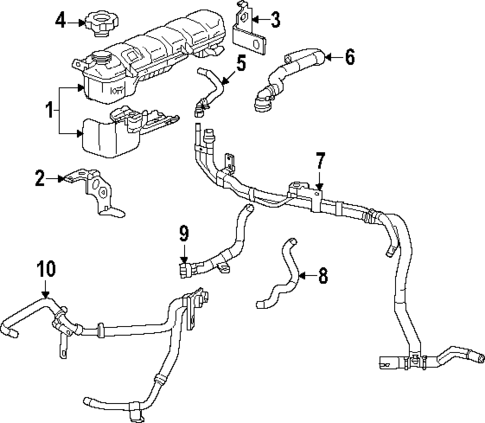 Radiator Hoses for 2019 Chevrolet Silverado 1500 #1