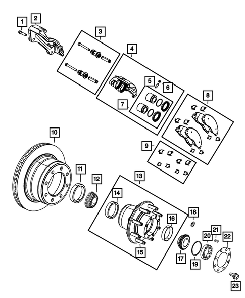 Rear Brakes for 2014 Ram 2500 #0