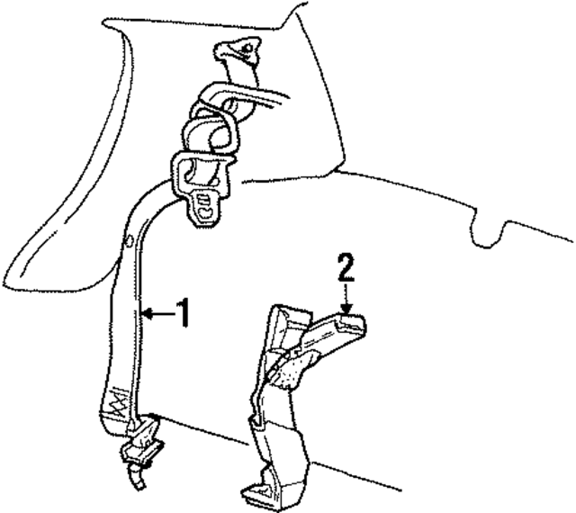 YW7Z5460044AAB - : Seat Belt Receptacle for Ford Image