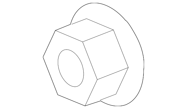 Quarter Glass Nut - Porsche (N-904-349-03)