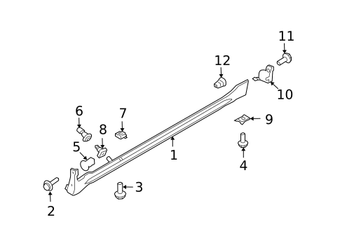 Exterior Trim - Pillars for 2002 Nissan Maxima #0