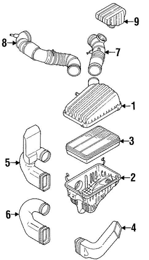 Air Intake for 1992 Isuzu Trooper #0
