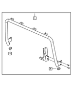 82207175 - Mopar Accessories - Component Parts: Light-windshield Bar Kit for Mopar Image