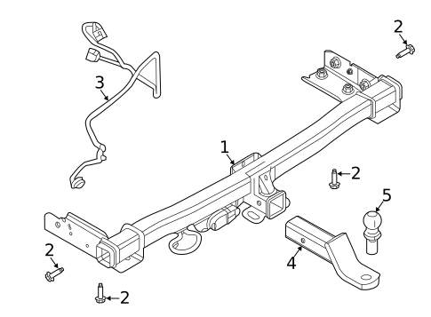 Trailer Hitch Components for 2021 Ford Police Interceptor Utility #0