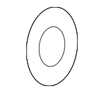 MB929683 - Body: Quarter Glass Gasket for Mitsubishi Image