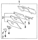 F8AZ54060T10AAB - Body: Glove Box Assembly for Ford Image image