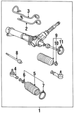 5003908 - Steering: Steering Gear for Volvo: 940, 960, S90, V90 Image
