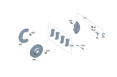 Front Wheel Brake for 2023 Mercedes-Benz EQE AMG #0
