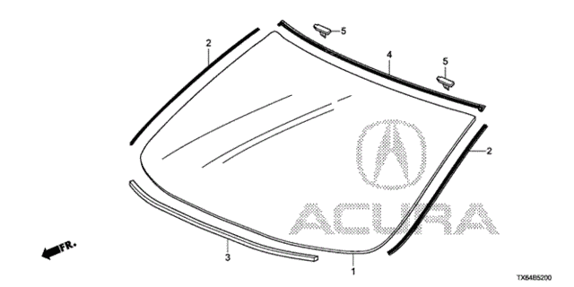 Front Windshield for 2017 Acura ILX #0