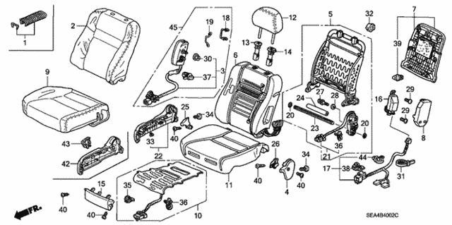 Front Seat (R.) (2) for 2005 Acura TSX #0