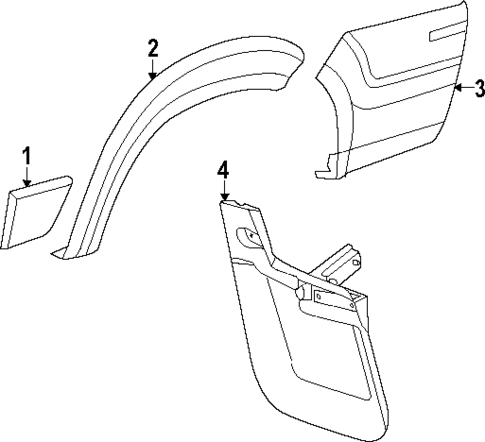 Exterior Trim - Side Panel for 2024 Ram ProMaster EV #0