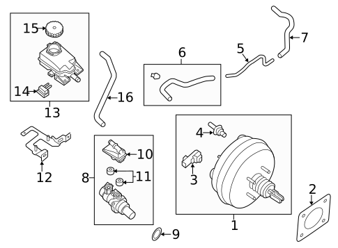 Master Cylinder - Components On Dash Panel for 2025 Nissan Kicks Play #2