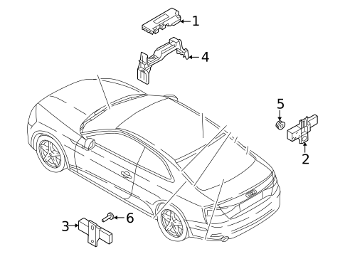 Keyless Entry Components for 2023 Audi RS5 #0