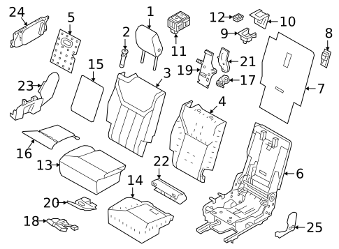 Second Row Seats for 2023 Land Rover Discovery #1
