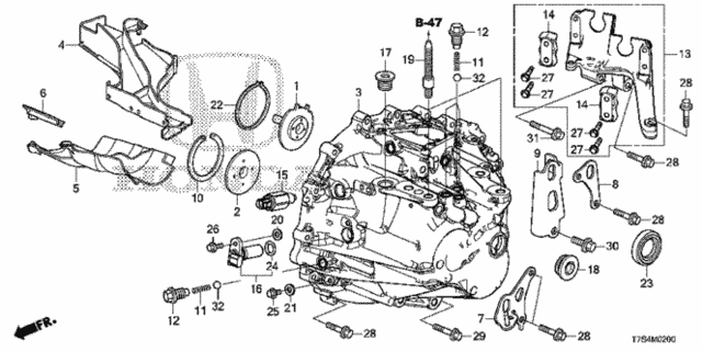 MT Transmission Case for 2018 Honda HR-V #0
