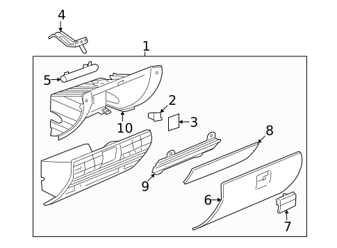 Glove Box for 2008 Saturn Vue #0