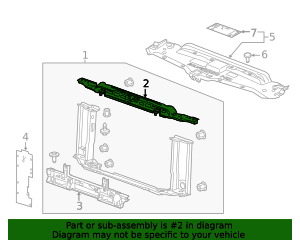 2017-2019 GM Front End Upper Tie Bar Support 23483118 GM ...