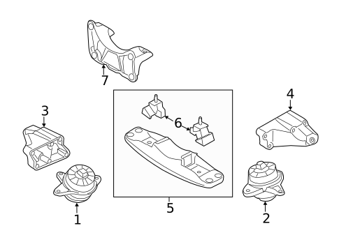 Engine & Trans Mounting for 2016 Hyundai Equus #0
