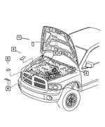 55055956AK - Labels All Vehicle Locations: Air Conditioning System Label for Mopar Image