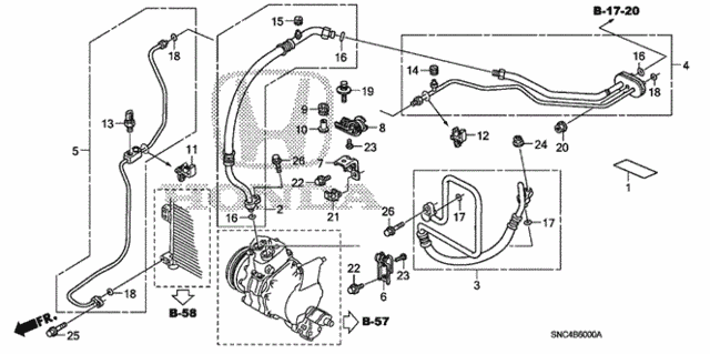 A/C Hoses - Pipes for 2006 Honda Civic #0