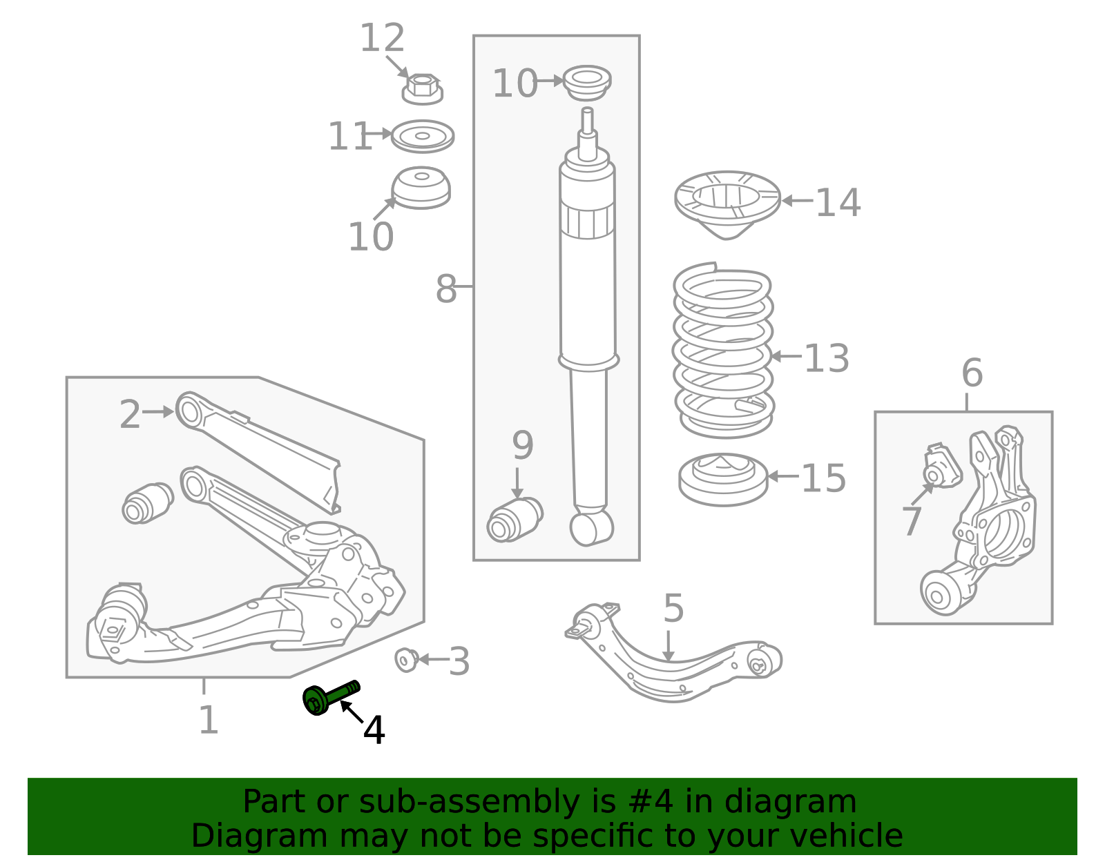 2006-2015 Honda Civic Trailing Arm Adjust Bolt 52387-SNA-A00 | Honda ...