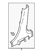 7211A271XA - Body: Lower Center Pillar Trim for Mitsubishi Image