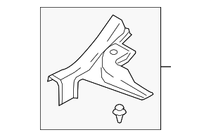 7656A141XA - Body: Rear Sill Plate for Mitsubishi: Mirage Image
