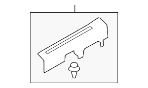 7656A168XA - Body: Front Sill Plate for Mitsubishi: Mirage, Mirage G4 Image