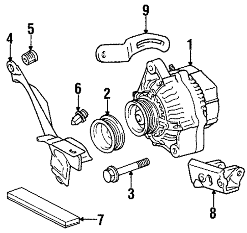 Alternator for 1996 Toyota Paseo #1